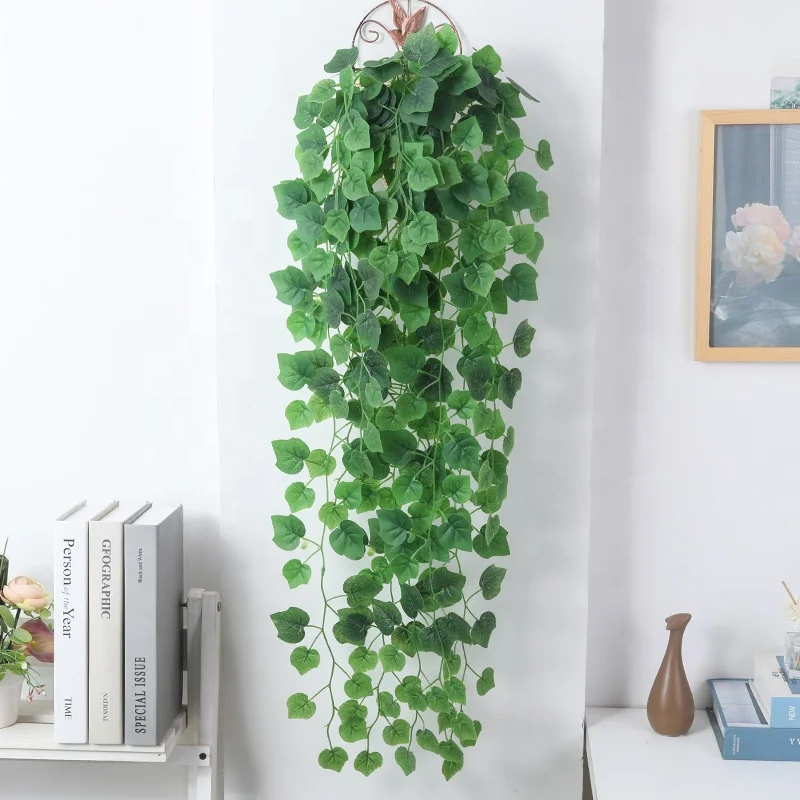 Factory supply artificial wall hanging decoration ivy vines wholesale green plants