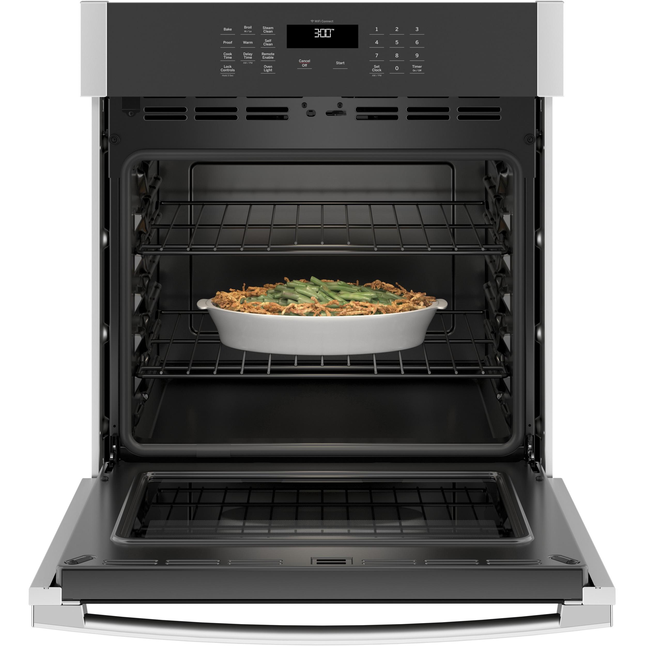 GE 27-inch, 4.3 cu. ft. Built-in Single Wall Oven JKS3000SNSS