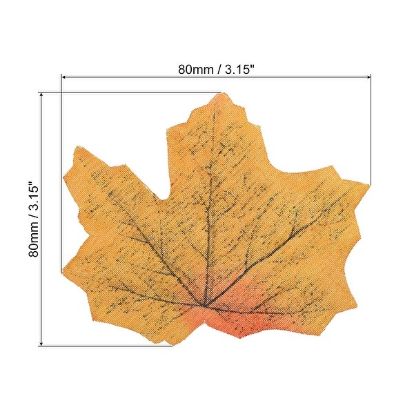 200pcs Artificial Leaves Fall Maple Autumn Fake Leaf Decoration