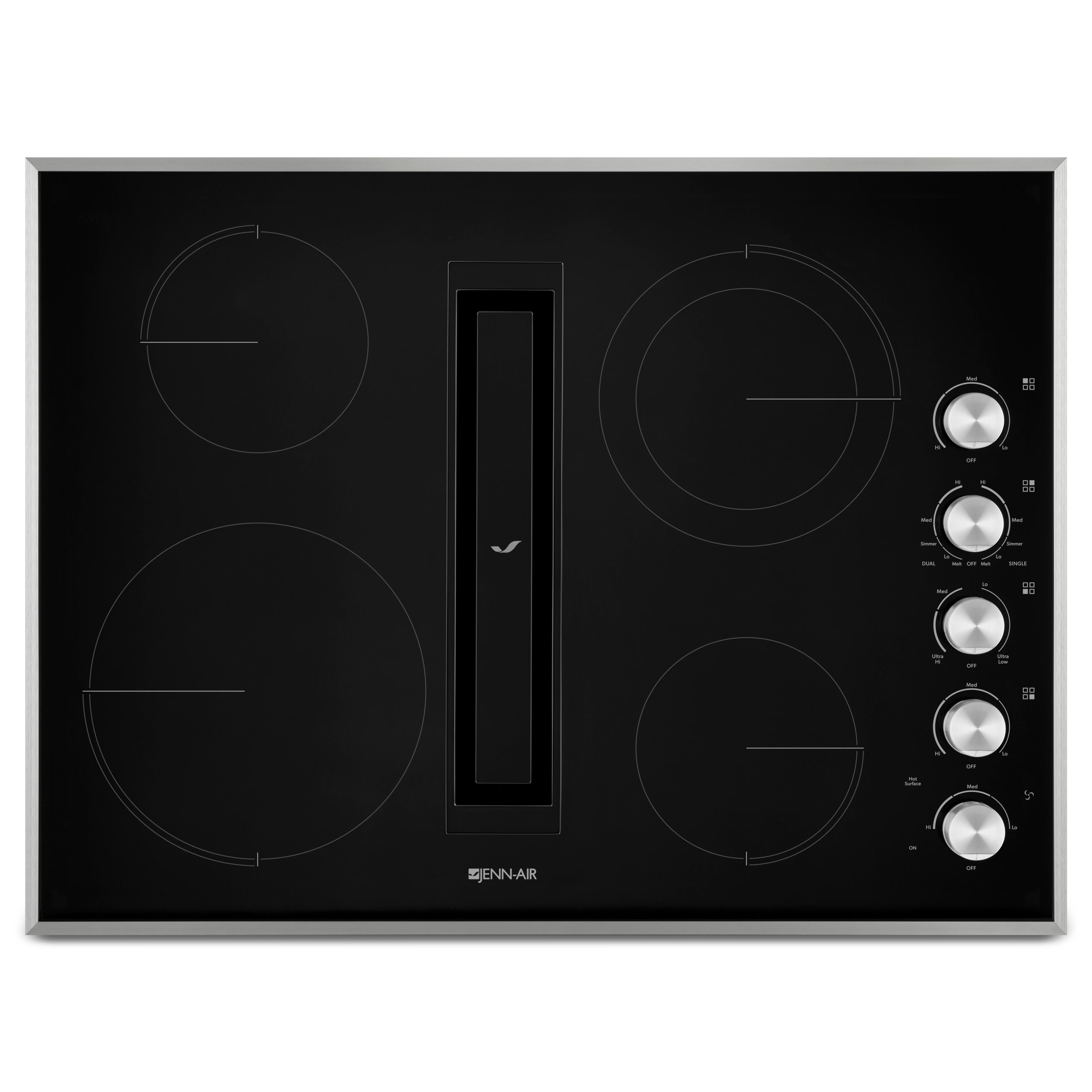 JennAir 30-inch Built-In Elecctric Cooktop with JX3�Downdraft Ventilation System JED3430GS