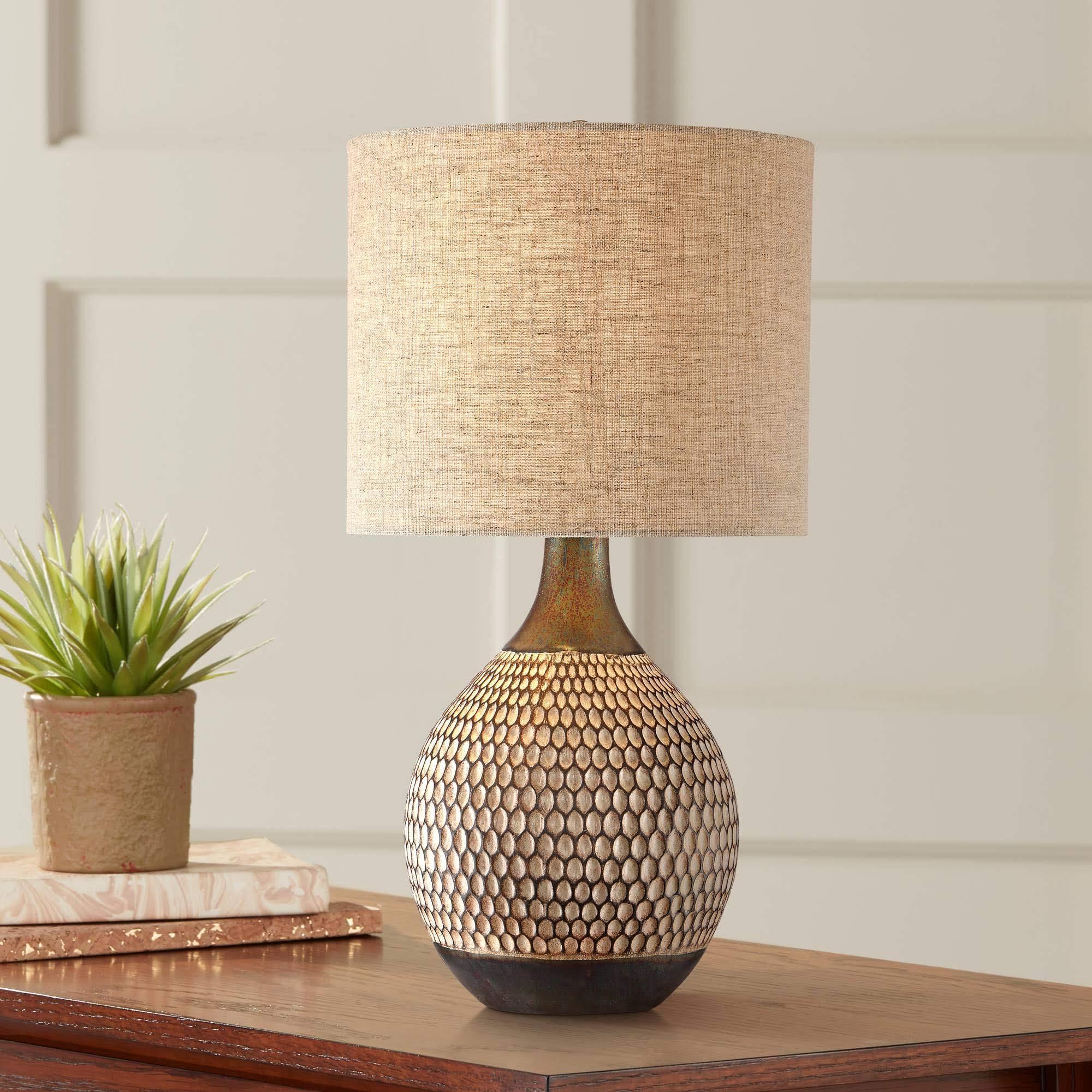 360 Lighting Emma Brown Ceramic Mid-Century Table Lamp