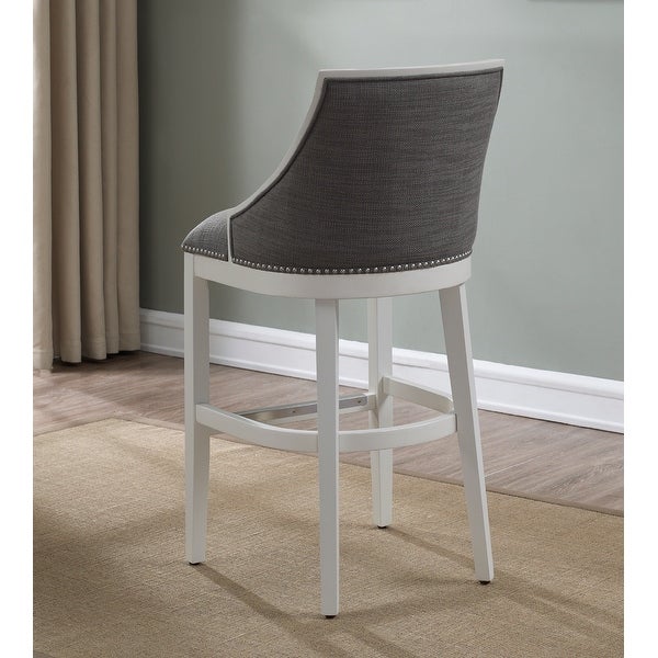 Lawrence White Counter Height Stool by Greyson Living