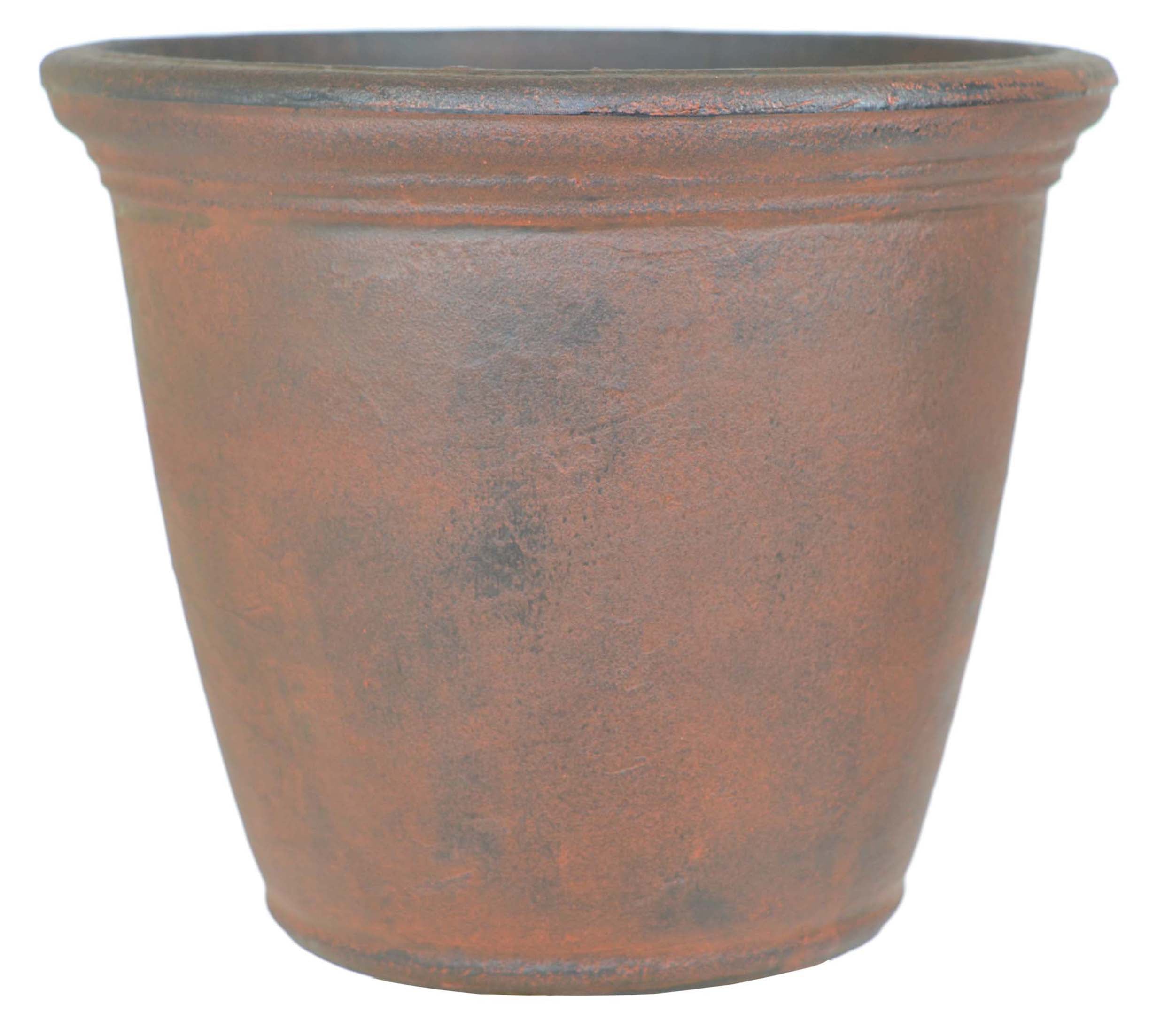 Better Homes & Gardens 16in Pixie Resin Planter, Rust