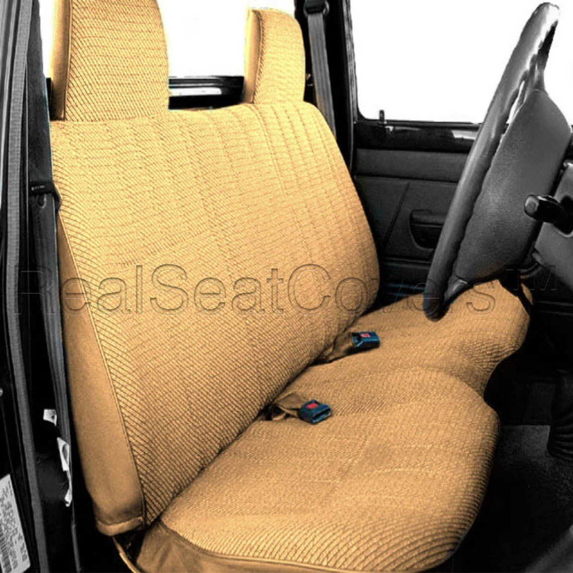 Premium Rcab Xcab Pickup Bench Beige Seat Cover Scottsdale Fabric durable nylon polyester