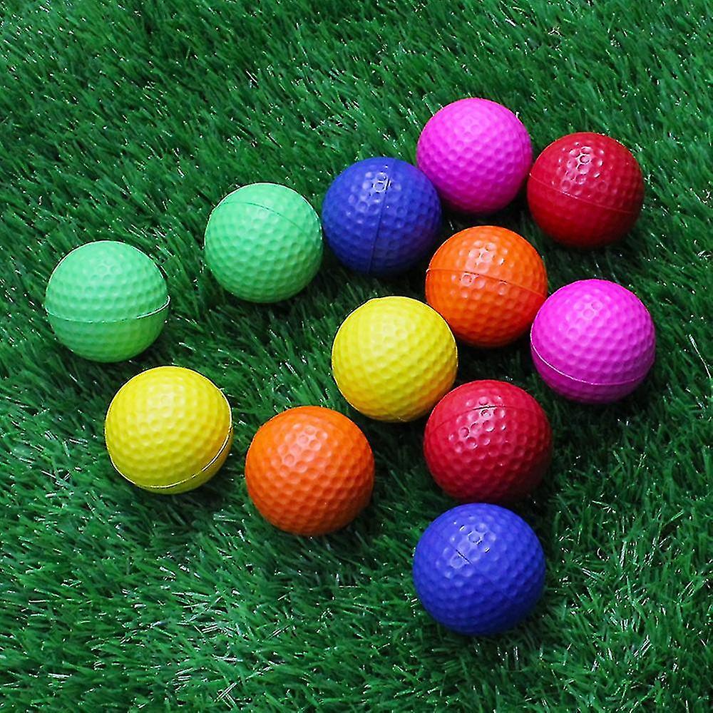 12pcs Golf Balls Practice Foam Indoor Sponge Ball Flight Training Ball