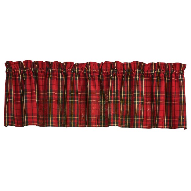 Park Designs Sportsman Plaid Valance 72 x27 x27 l