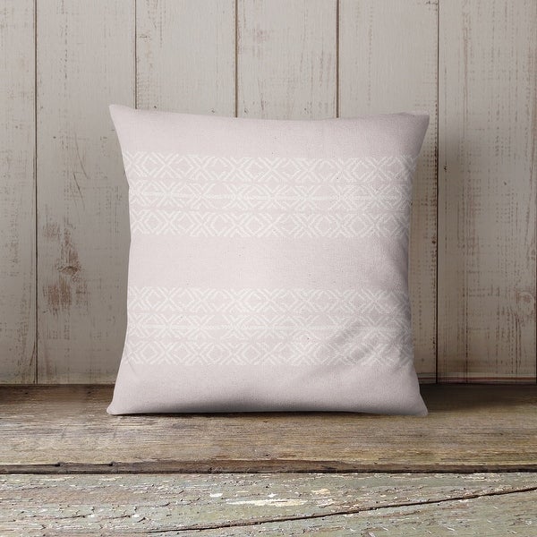 XO STRIPE PINK Indoor|Outdoor Pillow By Kavka Designs