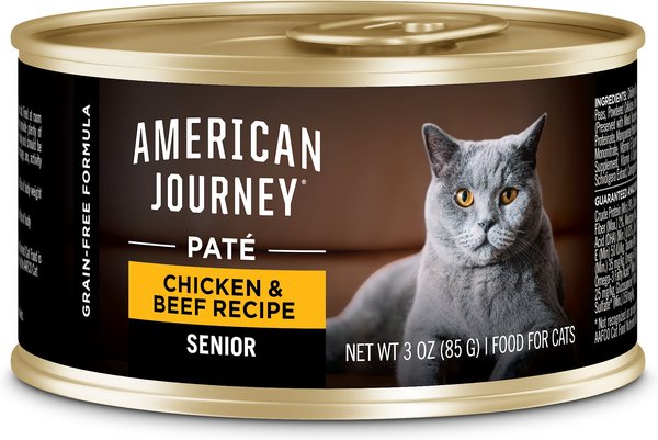 American Journey Senior Pate Chicken and Beef Recipe Canned Cat Food