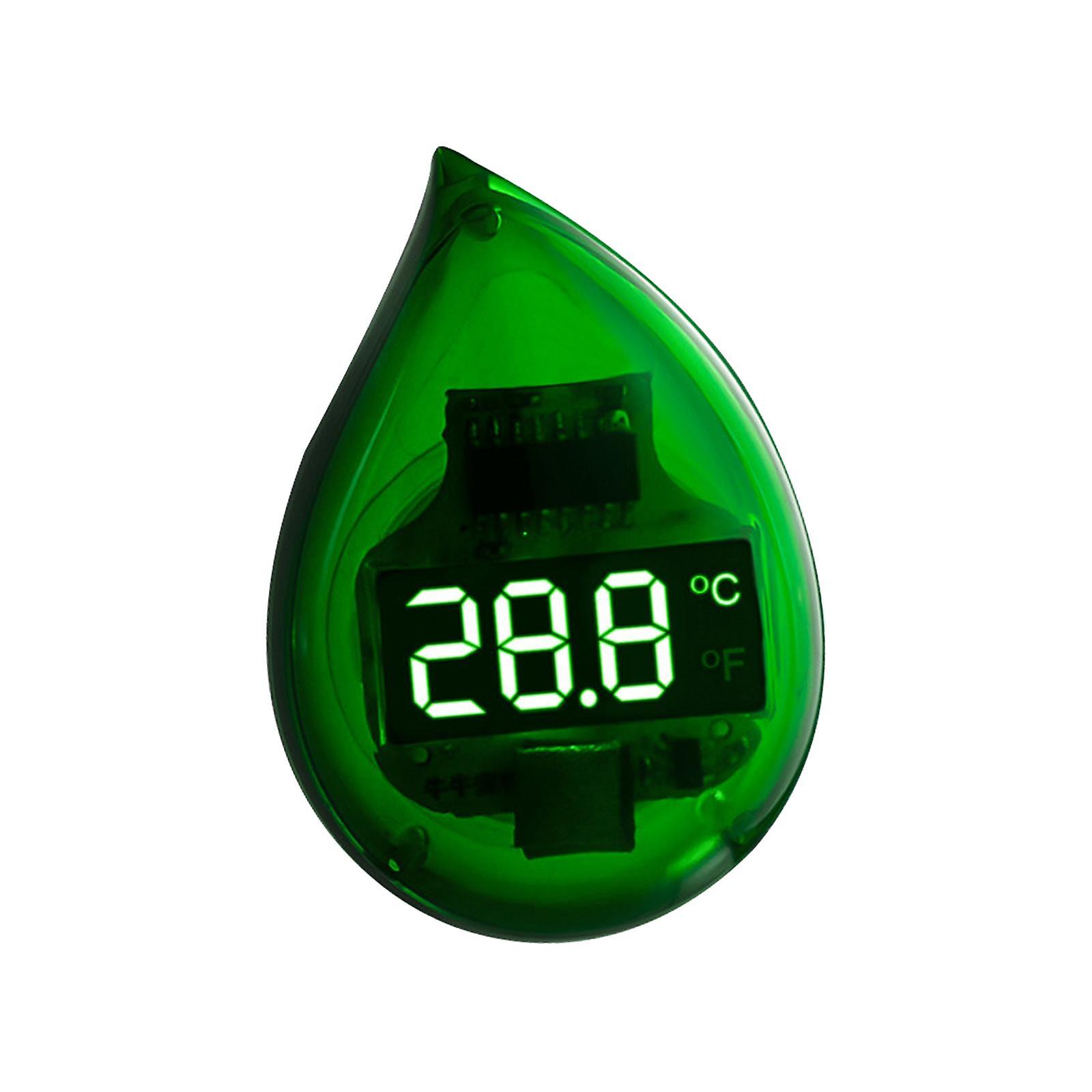 Aquarium Thermometer Stick On Led Display Fish Tank Thermometer Easy To Read Green