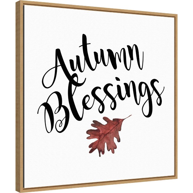 X 22 quot Autumn Blessings Portfolio Framed Wall Canvas Amanti Art