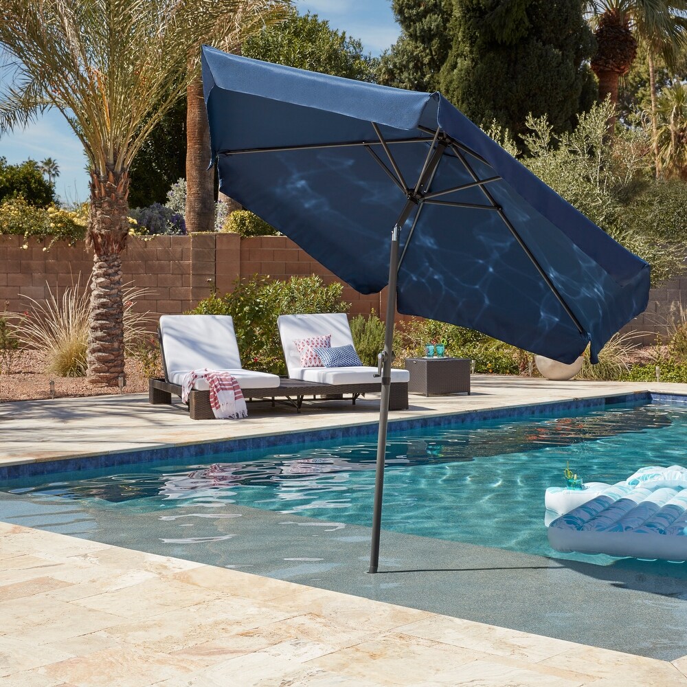 International Caravan St. Kitts 8 ft. Patio Umbrella with Flaps