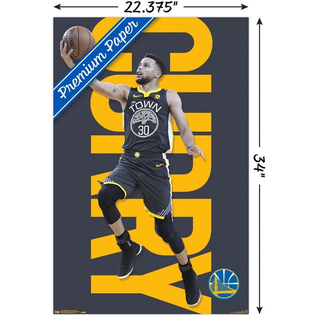 Trends International Nba Golden State Warriors Stephen Curry 18 Unframed Wall Poster Prints