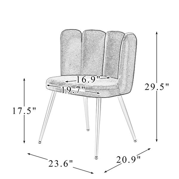 Anjela Side Chair with Tufted Back