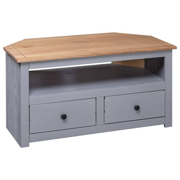 Corner TV Cabinet Gray 36.6