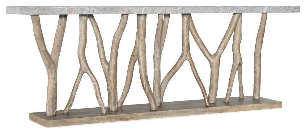 Hooker Furniture Surfrider Veneer and Resin Console Table in Natural/Stone   Rustic   Console Tables   by Hooker Furniture  Houzz