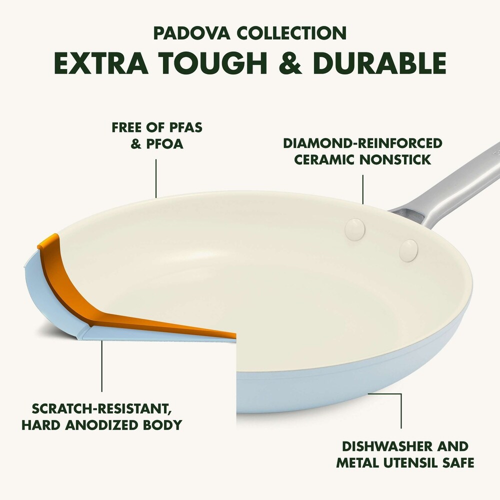 GreenPan Padova 10 piece Light blue Ceramic Non stick Cookware Set