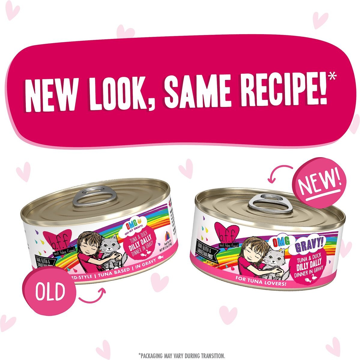 BFF OMG Dilly Dally! Tuna and Duck Flavor Wet Canned Cat Food