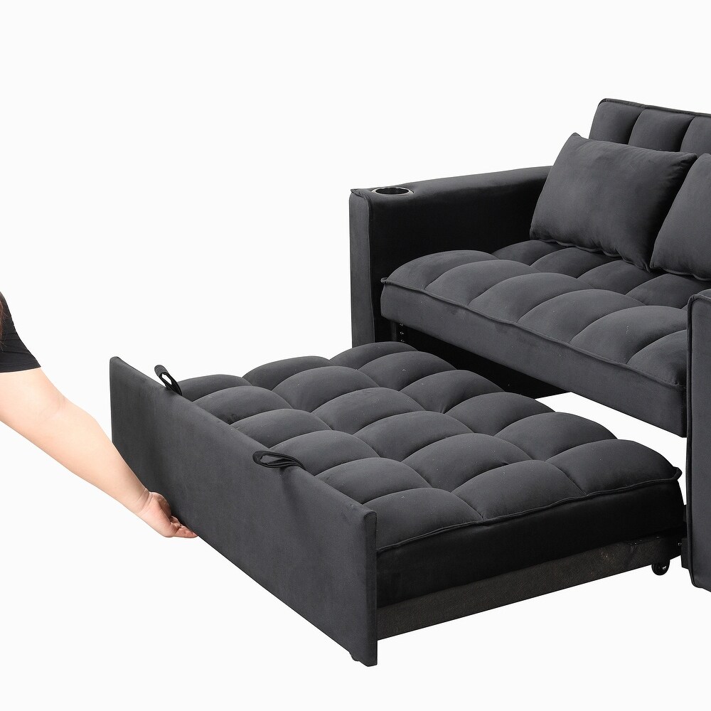 Sofa Bed with Cup Holder and USB Port