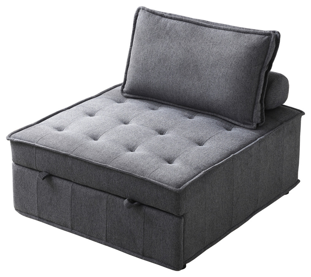 Versatile Pull Out Sofa Bed  Soft Ottoman Sleeper Sofas   Modern   Sleeper Sofas   by TATEUS LLC  Houzz