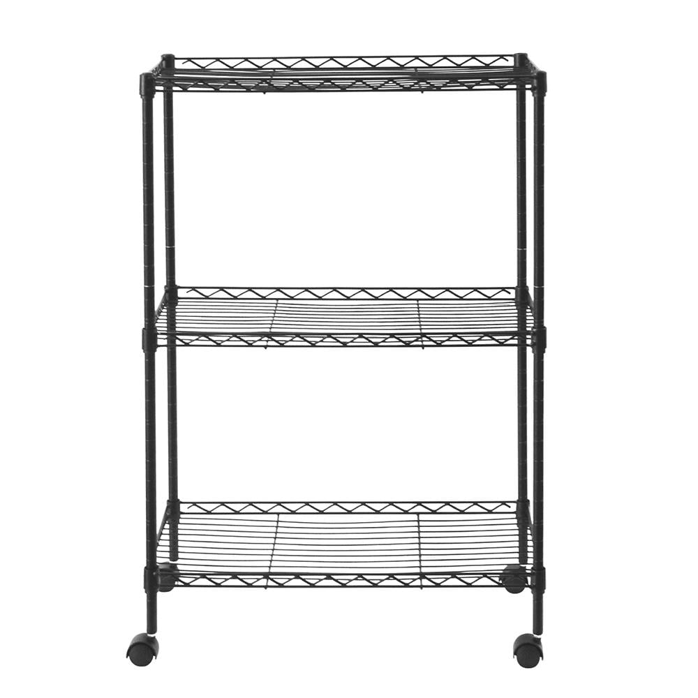 Ktaxon 3-Shelf Rolling Cart， Garage Kitchen Storage Rack with Locking Wheels， 20