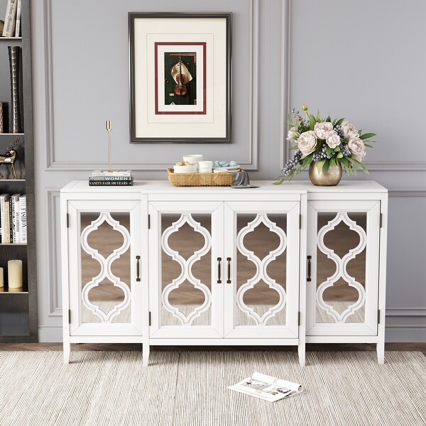 Modern Mirrored Console Table Sideboard for Living Room Dining Room