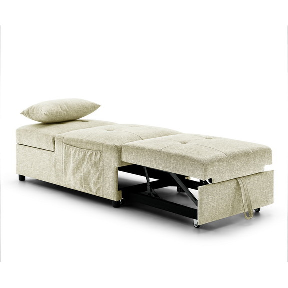 Folding Ottoman Sleeper Sofa Bed  4 in 1 Function ...