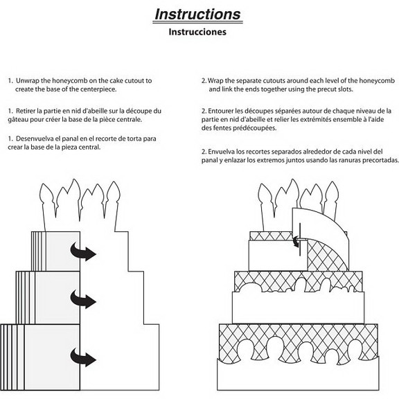 Creative Converting 355778 Festive Cake Happy Birt...