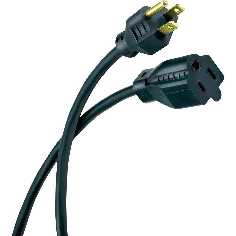 HDX 50 ft. 163 Light Duty IndoorOutdoor Landscape Extension Cord Green HD#809-543