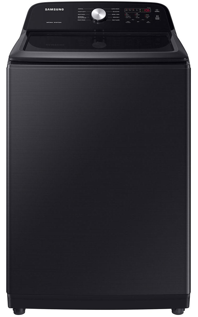  4.9 Cu. Ft. Brushed Black Large Capacity Top Load Washer With ActiveWave Agitator And Deep Fill