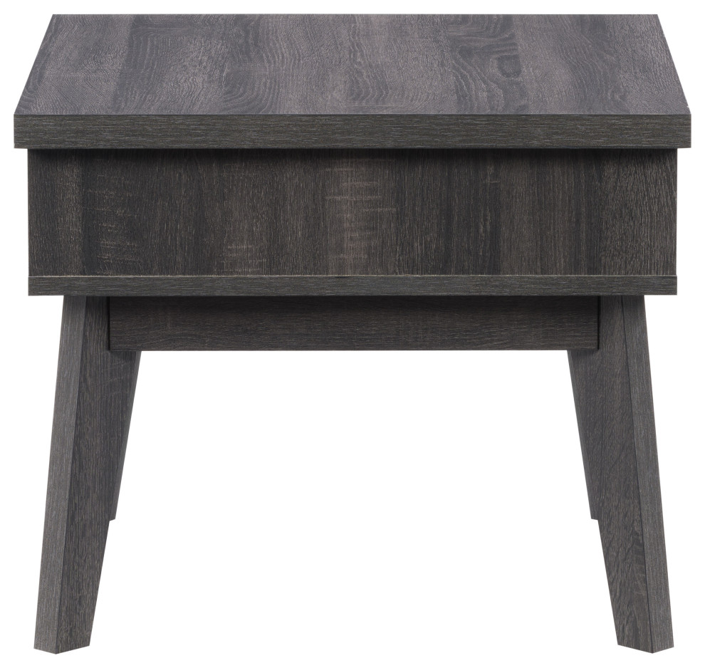 CorLiving Hollywood Side Table in Gray   Midcentury   Side Tables And End Tables   by CorLiving Distribution LLC  Houzz