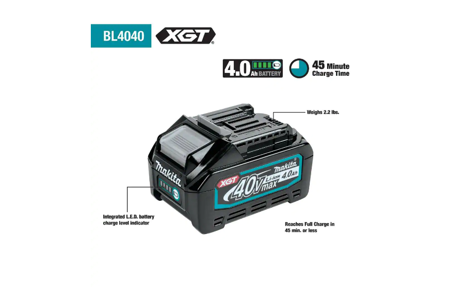 Makita BL4040 40V Max XGT 4.0Ah Battery