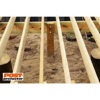 Post Protector 6 in. x 6 in. x 60 in. In-Ground Fence Post Decay Protection 6660R