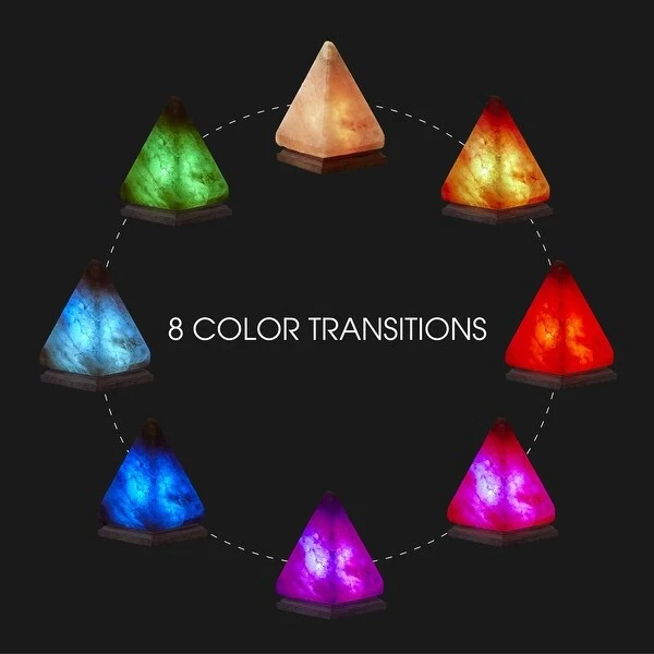 Evalina 8 Color Modes Piramide Salt Lamp