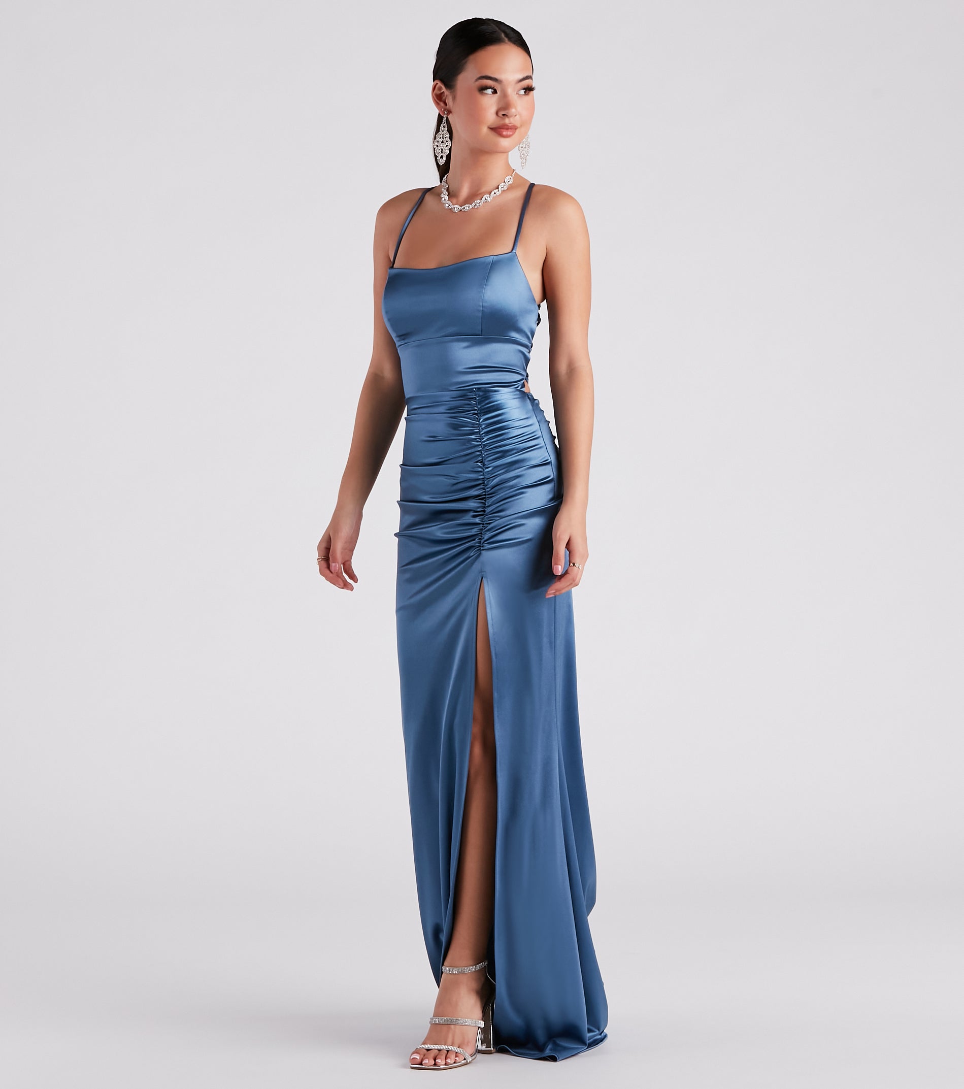 Lucille Formal Satin Mermaid Dress