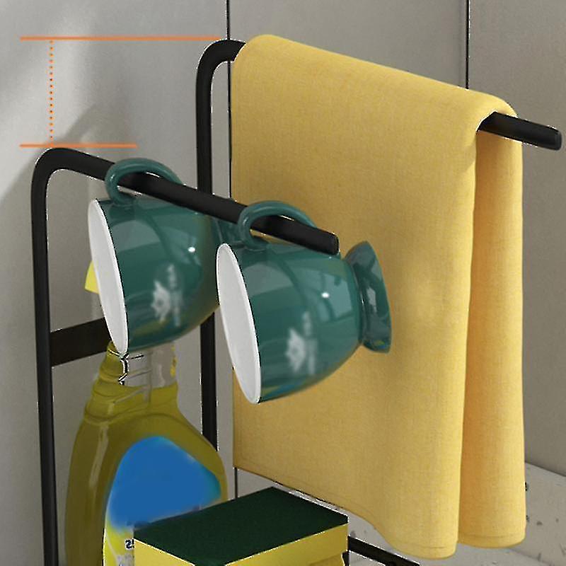 Kitchen Storage Stand Sink Rag Sponge Drainer Rack Wall Mounted Drainer Holders and Racks