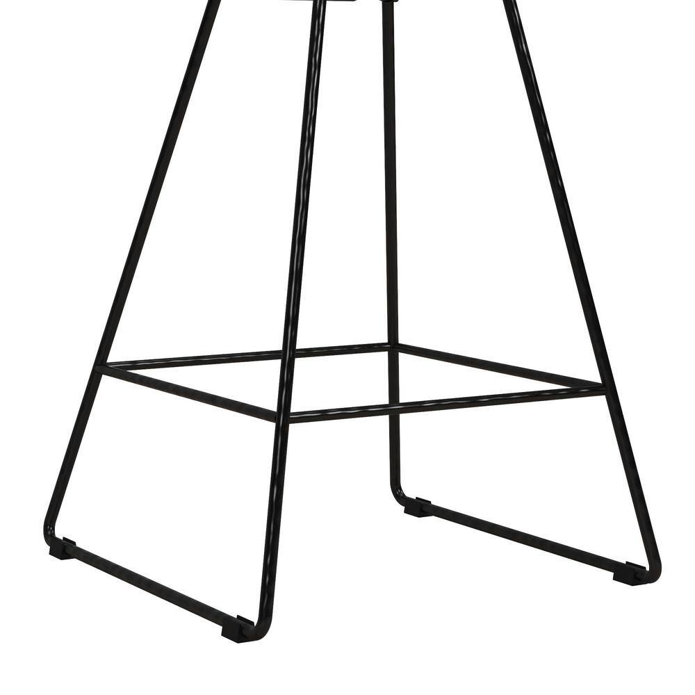 CosmoLiving by Cosmopolitan Ellis Black Metal Wire Counter Stool S020001