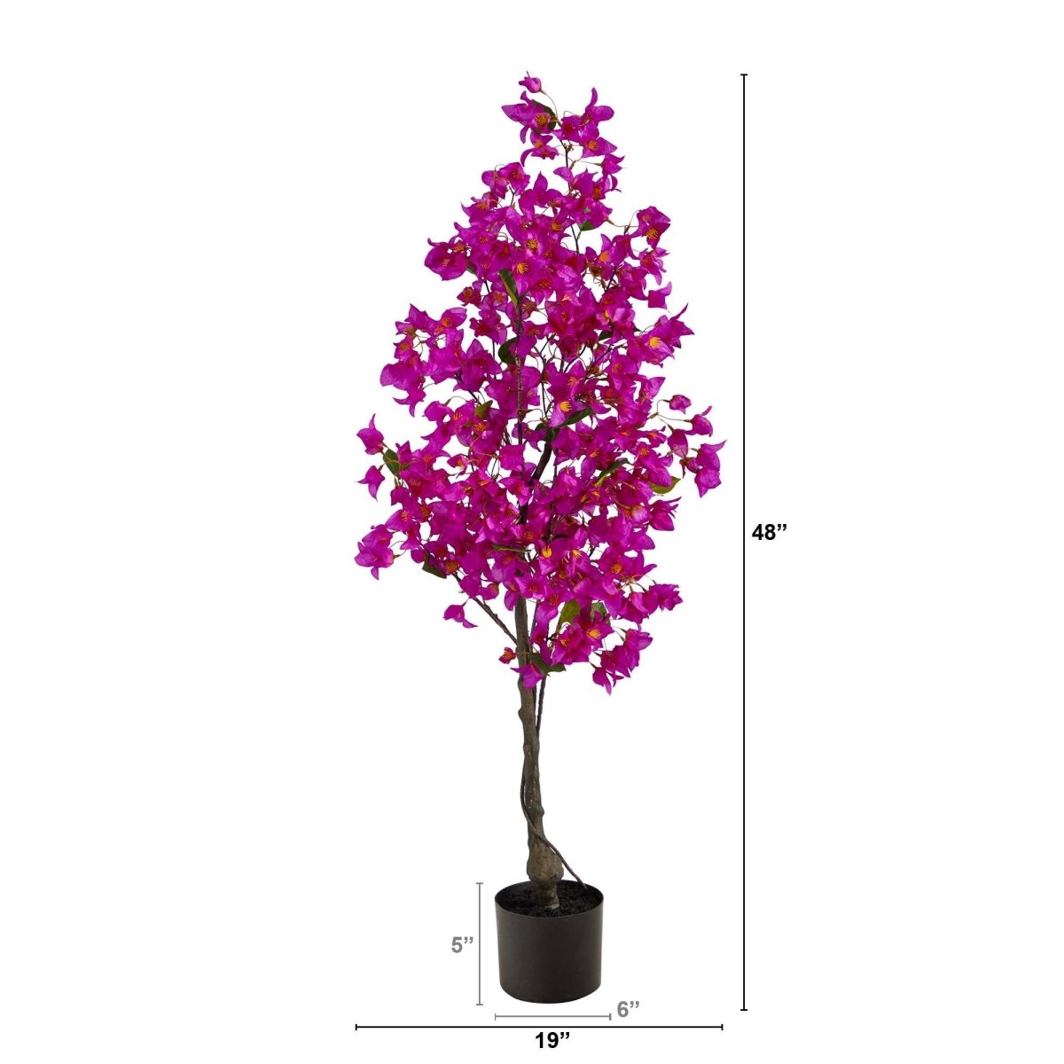 4’ Bougainvillea Artificial Tree | Vibrant & Lifelike Floral Décor