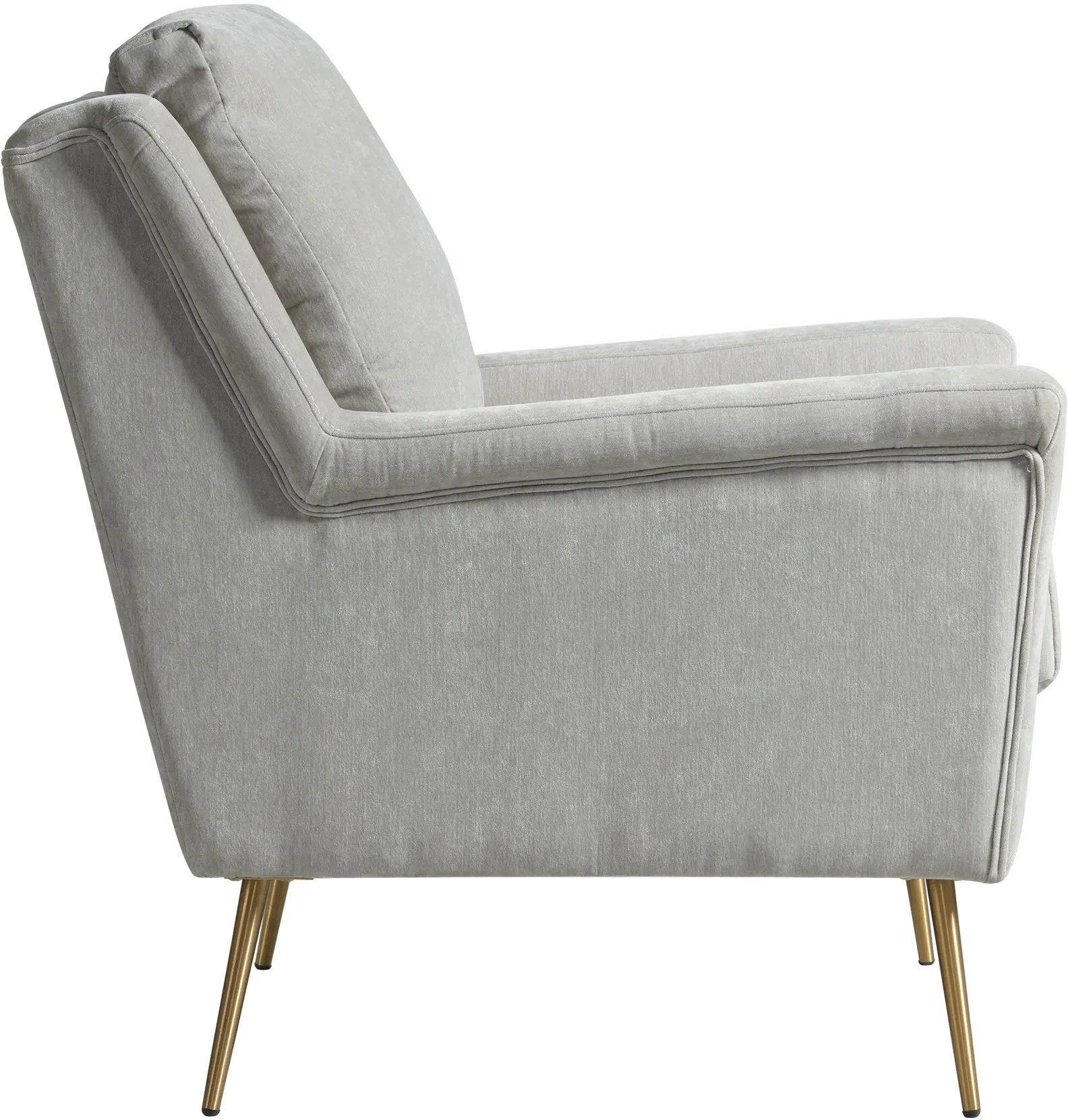 Cambridge Mid Century Modern Dove Gray Accent Chair