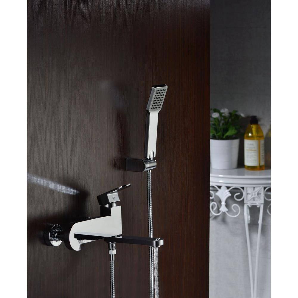 ANZZI Echo Series 1-Handle 1-Spray Tub and Shower Faucet in Polished Chrome (Valve Included) SH-AZ042