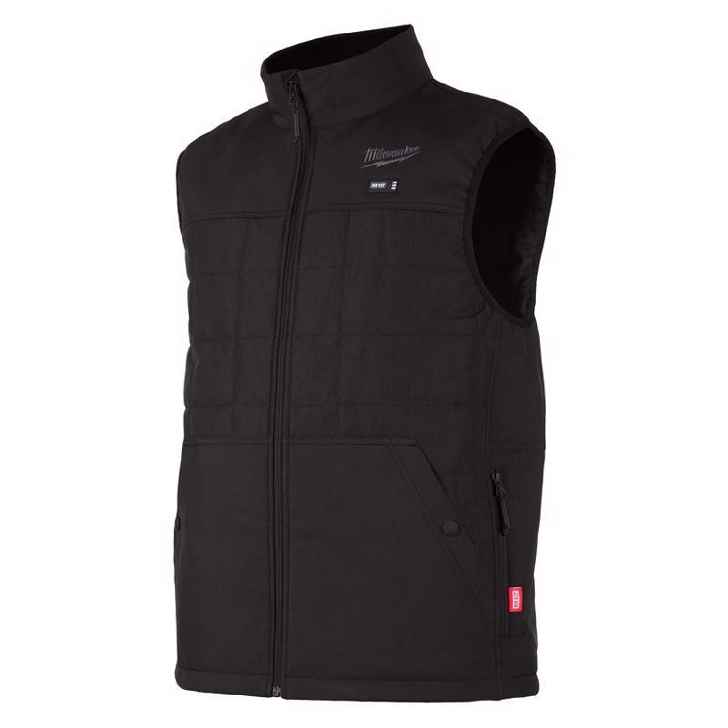 MW M12 XXL Sleeveless Men\u0027s Full-Zip Heated Vest (Vest Only) Black