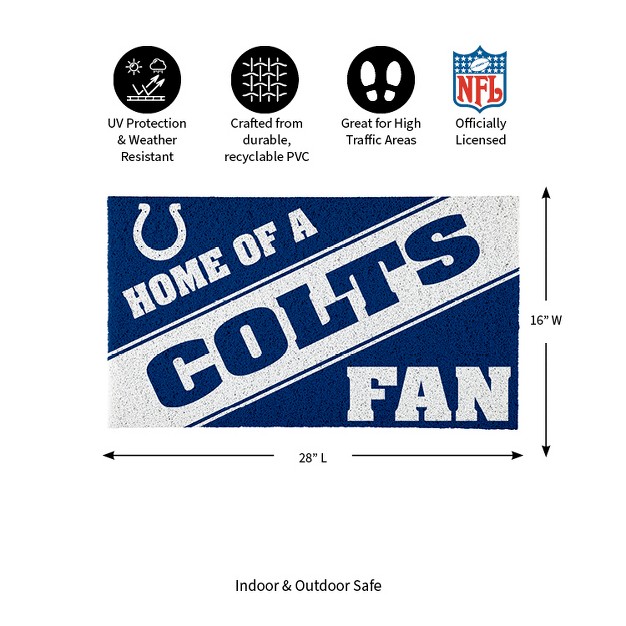 Evergreen Indianapolis Colts Pvc Mat Color