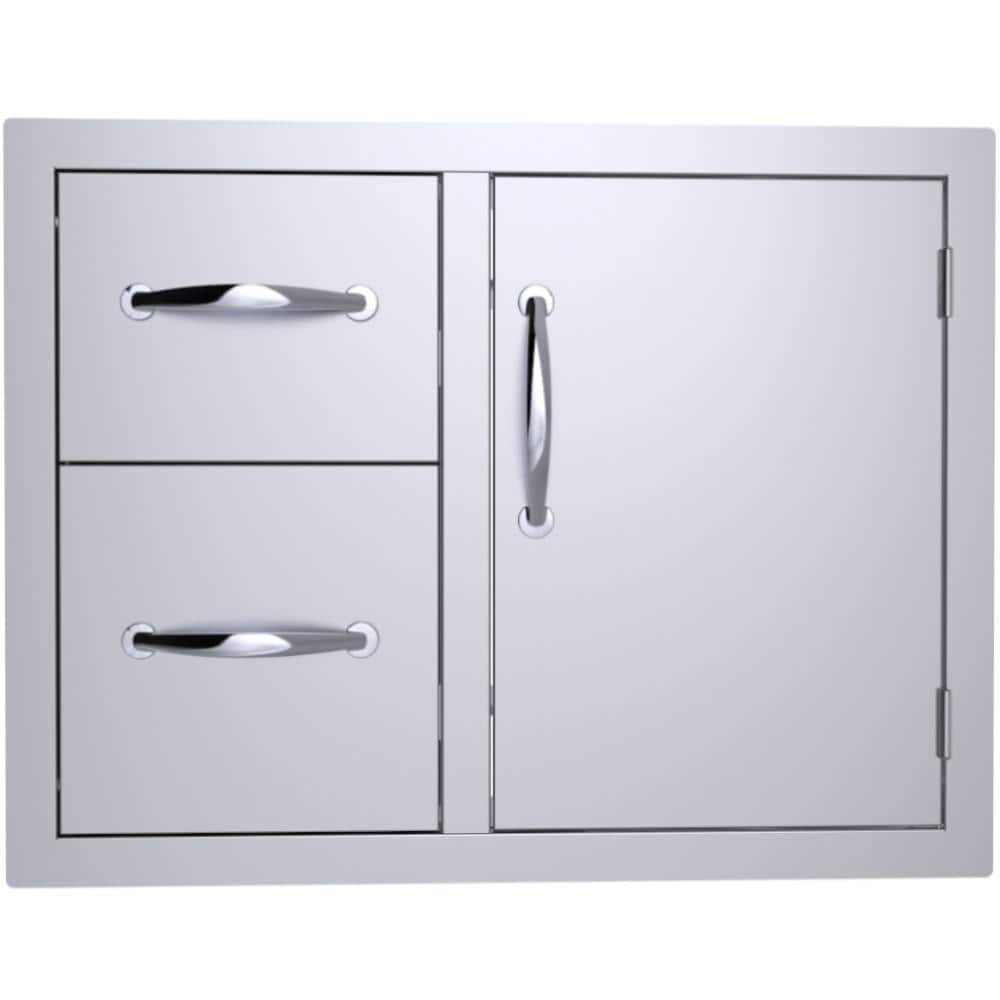 Sunstone Classic 30 in. Stainless Steel Double Drawer and Door Combo C-DDC30