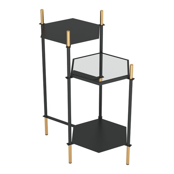 William Side Table Gold and Black - 19.9