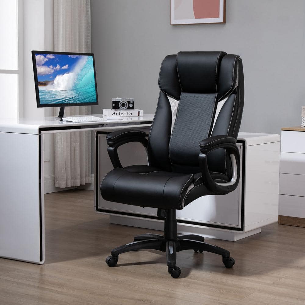 Vinsetto Modern Black Mesh Computer Chair with Back Support 921-249