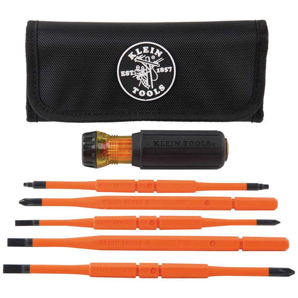 Klein Insulated Screwdriver Set Insulated handle 5pc