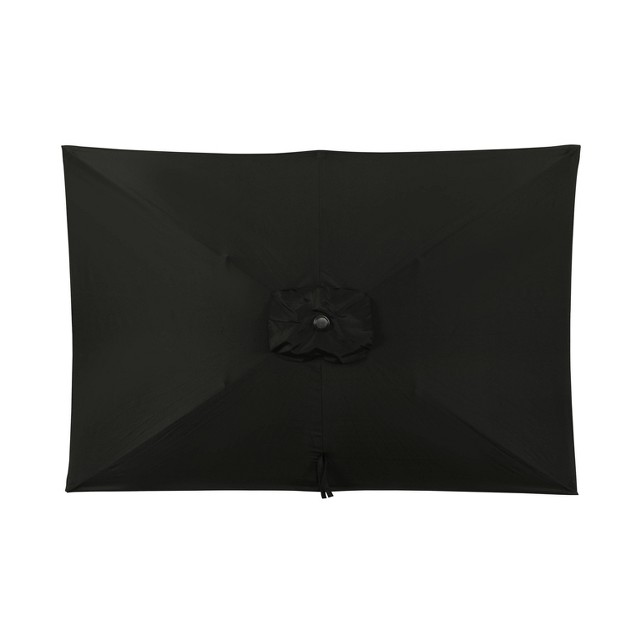 Island Umbrella 10 x27 X 6 5 x27 Rectangular Bimini Market Patio Umbrella Black