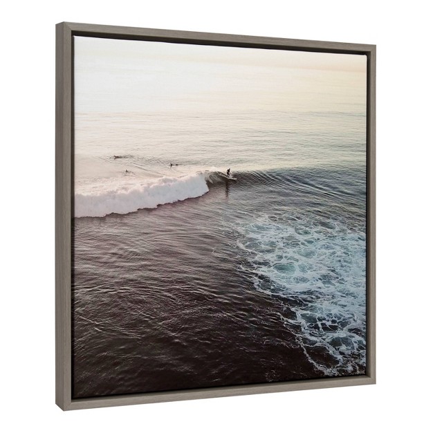 X 22 quot Sylvie La Jolla I By Rachel Dowd Framed Wall Canvas Gray Kate amp Laurel All Things Decor