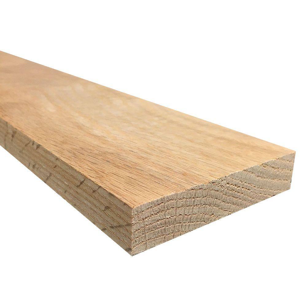 Weaber 1 in. x 4 in. x Random Length S4S Oak Hardwood Board 22060