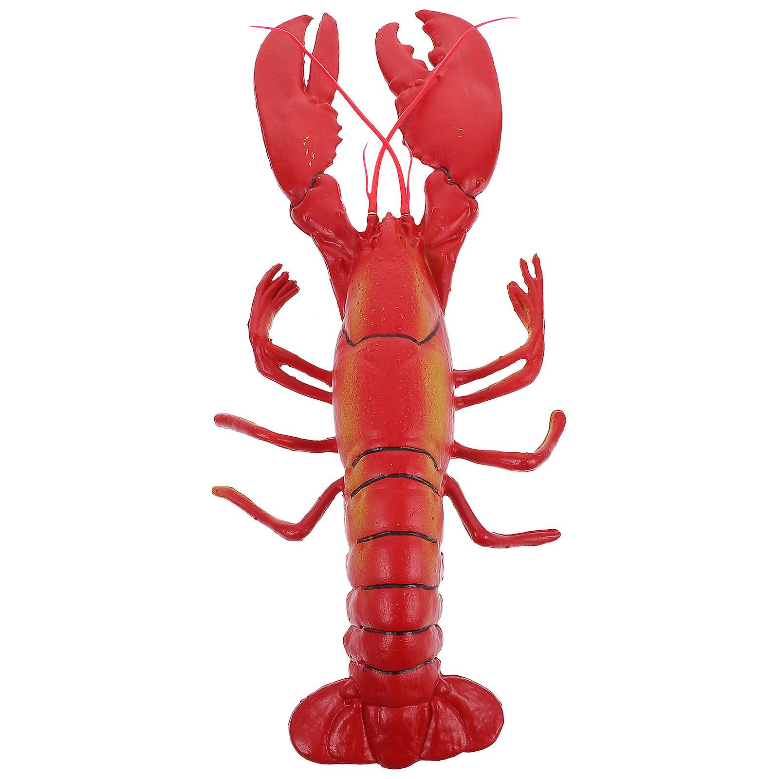 Lifelike Lobster 20 X 8 Inch Super Large Plastic Lobster Model For Home Decor Market Display Photography Prop Kids Pretend Play Toy Simulated Marine C