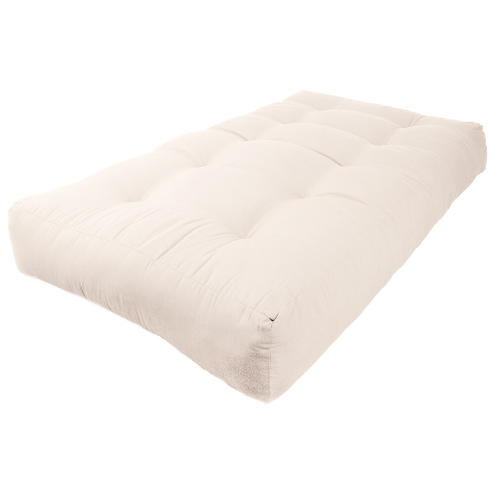 9 inch Thick Twill Futon Mattress (Twin  Full  or Queen)